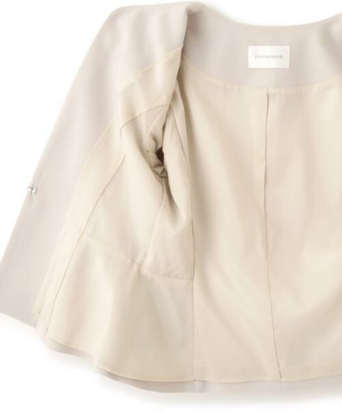 PINKY & DIANNE / ピンキーアンドダイアン テーラードジャケット | キーネックペプラムジャケット | 詳細18