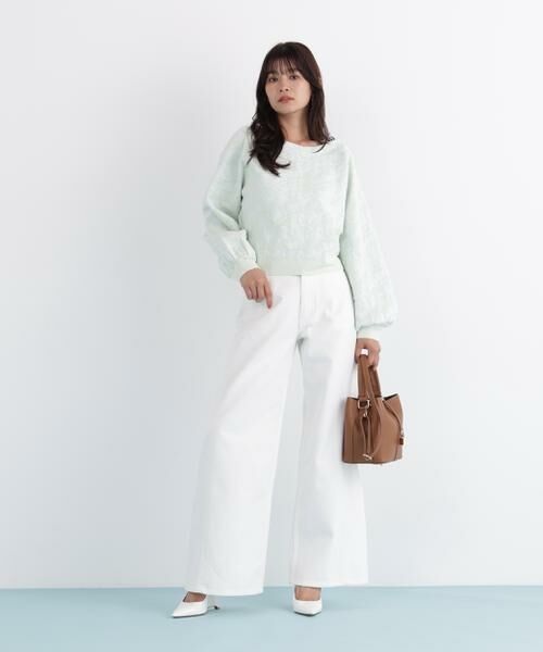 PINKY & DIANNE / ピンキーアンドダイアン ニット・セーター | ニットジャガードＶネックプルオーバー | 詳細4