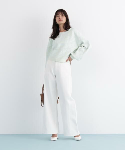 PINKY & DIANNE / ピンキーアンドダイアン ニット・セーター | ニットジャガードＶネックプルオーバー | 詳細5