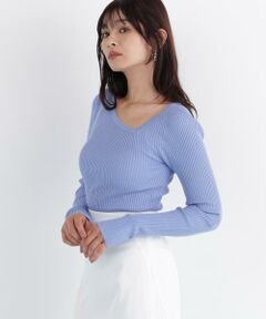 PINKY & DIANNE / ピンキーアンドダイアン ニット・セーター | アシンメトリーネックニットプルオーバー