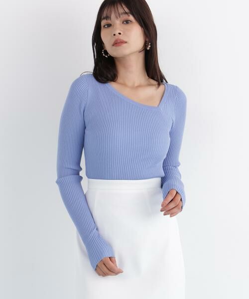 PINKY & DIANNE / ピンキーアンドダイアン ニット・セーター | アシンメトリーネックニットプルオーバー | 詳細2