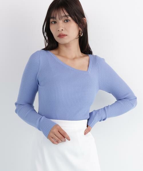 PINKY & DIANNE / ピンキーアンドダイアン ニット・セーター | アシンメトリーネックニットプルオーバー | 詳細3