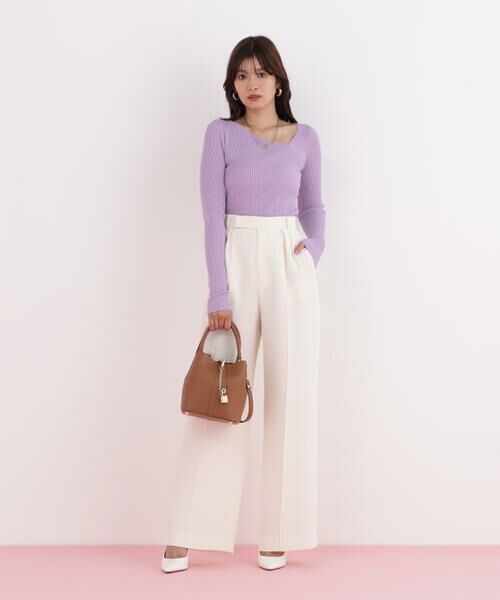 PINKY & DIANNE / ピンキーアンドダイアン ニット・セーター | アシンメトリーネックニットプルオーバー | 詳細10