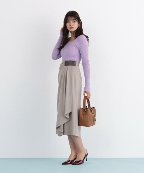 PINKY & DIANNE / ピンキーアンドダイアン ニット・セーター | アシンメトリーネックニットプルオーバー | 詳細11