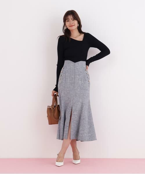 PINKY & DIANNE / ピンキーアンドダイアン ニット・セーター | アシンメトリーネックニットプルオーバー | 詳細17