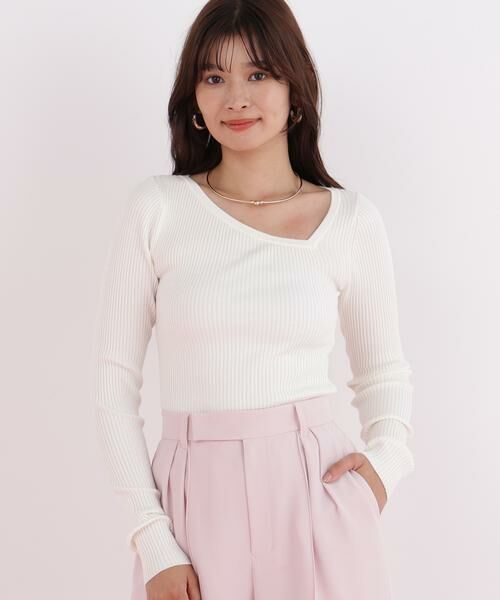 PINKY & DIANNE / ピンキーアンドダイアン ニット・セーター | アシンメトリーネックニットプルオーバー | 詳細20