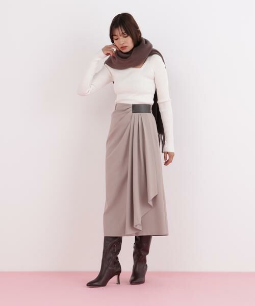 PINKY & DIANNE / ピンキーアンドダイアン ニット・セーター | アシンメトリーネックニットプルオーバー | 詳細24