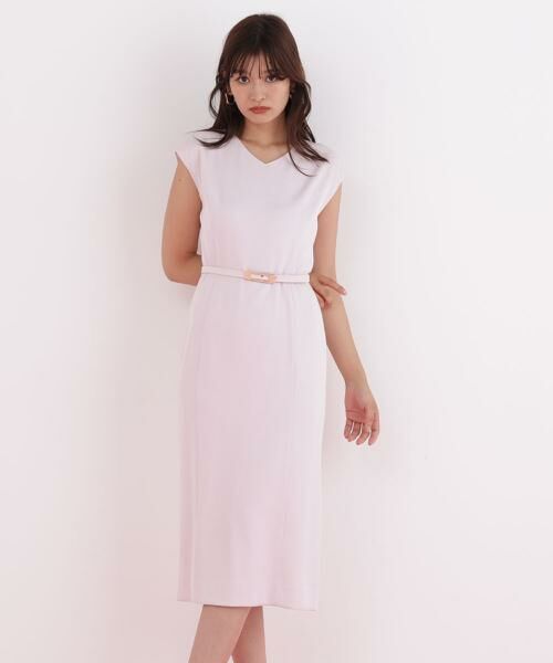 PINKY & DIANNE / ピンキーアンドダイアン ミニ丈・ひざ丈ワンピース | ハイツイストワンピース（ピンク）