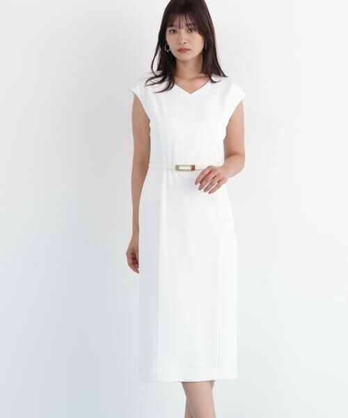 PINKY & DIANNE / ピンキーアンドダイアン ミニ丈・ひざ丈ワンピース | ハイツイストワンピース（ホワイト）