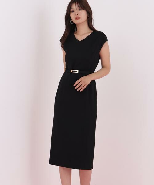 PINKY & DIANNE / ピンキーアンドダイアン ミニ丈・ひざ丈ワンピース | ハイツイストワンピース（ブラック）