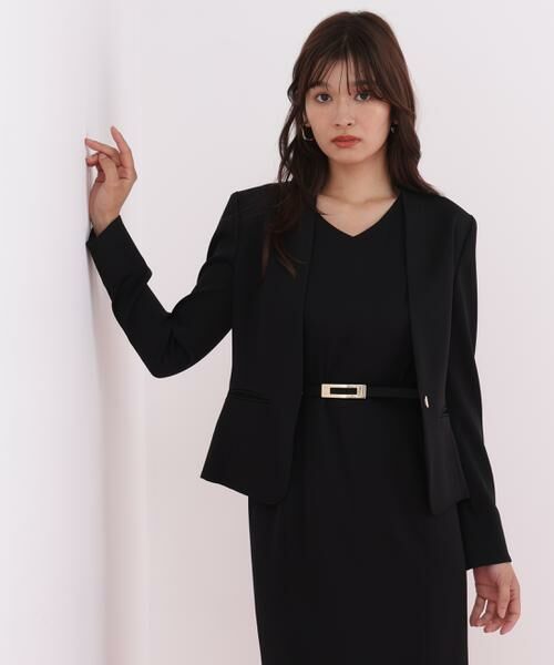 PINKY & DIANNE / ピンキーアンドダイアン テーラードジャケット | ハイツイストジャケット（ブラック）