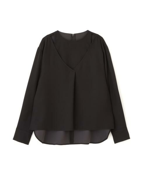 PINKY & DIANNE / ピンキーアンドダイアン シャツ・ブラウス | ダブルサテンレイヤードブラウス | 詳細1