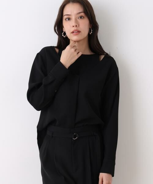 PINKY & DIANNE / ピンキーアンドダイアン シャツ・ブラウス | ダブルサテンレイヤードブラウス | 詳細2