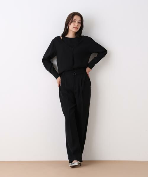 PINKY & DIANNE / ピンキーアンドダイアン シャツ・ブラウス | ダブルサテンレイヤードブラウス | 詳細5