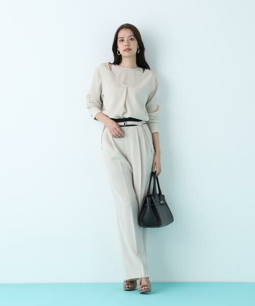 PINKY & DIANNE / ピンキーアンドダイアン シャツ・ブラウス | ダブルサテンレイヤードブラウス | 詳細10