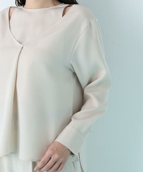 PINKY & DIANNE / ピンキーアンドダイアン シャツ・ブラウス | ダブルサテンレイヤードブラウス | 詳細14