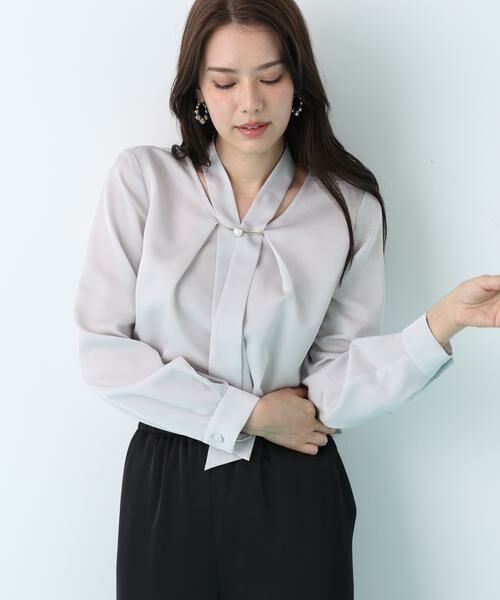 PINKY & DIANNE / ピンキーアンドダイアン シャツ・ブラウス | ２ＷＡＹボウタイブラウス | 詳細21