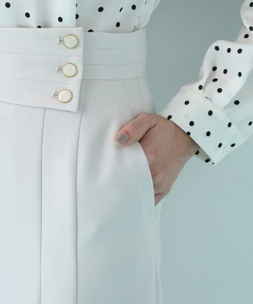 PINKY & DIANNE / ピンキーアンドダイアン スカート | アシンメトリックボタンラップスカート | 詳細8