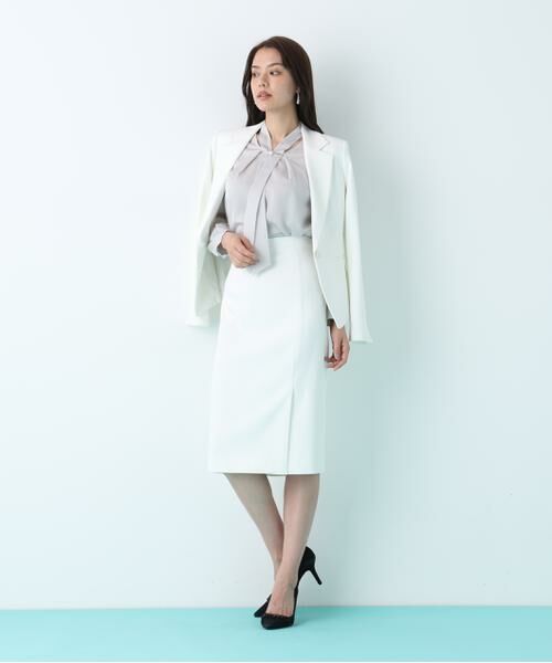 PINKY & DIANNE / ピンキーアンドダイアン スカート | トリアセツイルサイドベンツタイトスカート | 詳細4