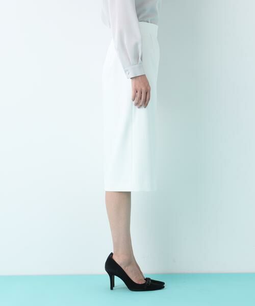 PINKY & DIANNE / ピンキーアンドダイアン スカート | トリアセツイルサイドベンツタイトスカート | 詳細5