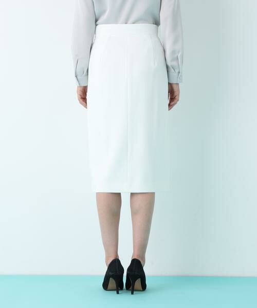 PINKY & DIANNE / ピンキーアンドダイアン スカート | トリアセツイルサイドベンツタイトスカート | 詳細6