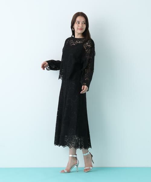 PINKY & DIANNE / ピンキーアンドダイアン スカート | スカラレースフレアスカート | 詳細12