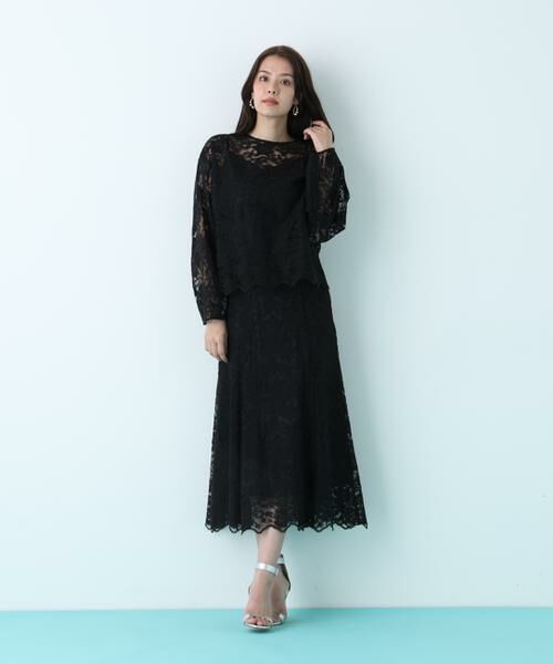 PINKY & DIANNE / ピンキーアンドダイアン スカート | スカラレースフレアスカート | 詳細13