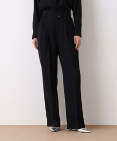 PINKY & DIANNE / ピンキーアンドダイアン パンツ | ダブルサテンタックワイドパンツ