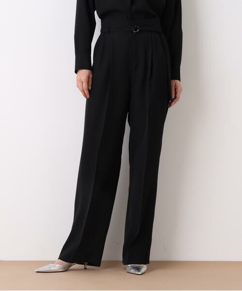 PINKY & DIANNE / ピンキーアンドダイアン パンツ | ダブルサテンタックワイドパンツ | 詳細2