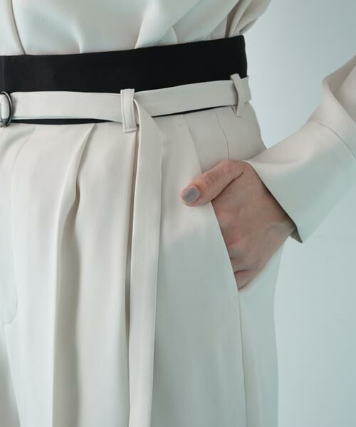 PINKY & DIANNE / ピンキーアンドダイアン パンツ | ダブルサテンタックワイドパンツ | 詳細15