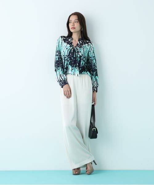 PINKY & DIANNE / ピンキーアンドダイアン パンツ | サテンワイドパンツ | 詳細2