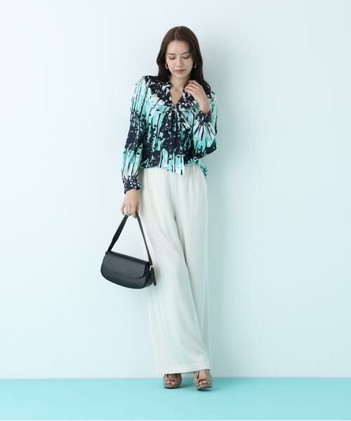 PINKY & DIANNE / ピンキーアンドダイアン パンツ | サテンワイドパンツ | 詳細3