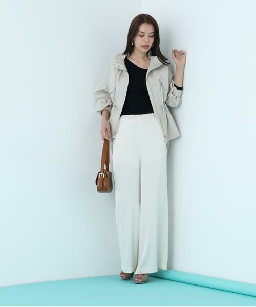 PINKY & DIANNE / ピンキーアンドダイアン パンツ | サテンワイドパンツ | 詳細4