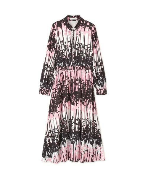 PINKY & DIANNE / ピンキーアンドダイアン ミニ丈・ひざ丈ワンピース | インクフォレストプリントワンピース | 詳細7