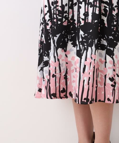 PINKY & DIANNE / ピンキーアンドダイアン ミニ丈・ひざ丈ワンピース | インクフォレストプリントワンピース | 詳細17