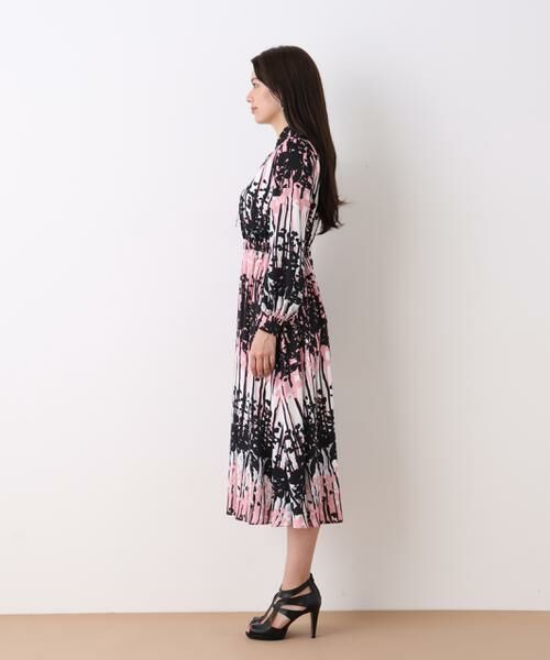 PINKY & DIANNE / ピンキーアンドダイアン ミニ丈・ひざ丈ワンピース | インクフォレストプリントワンピース | 詳細12