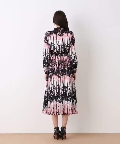 PINKY & DIANNE / ピンキーアンドダイアン ミニ丈・ひざ丈ワンピース | インクフォレストプリントワンピース | 詳細13