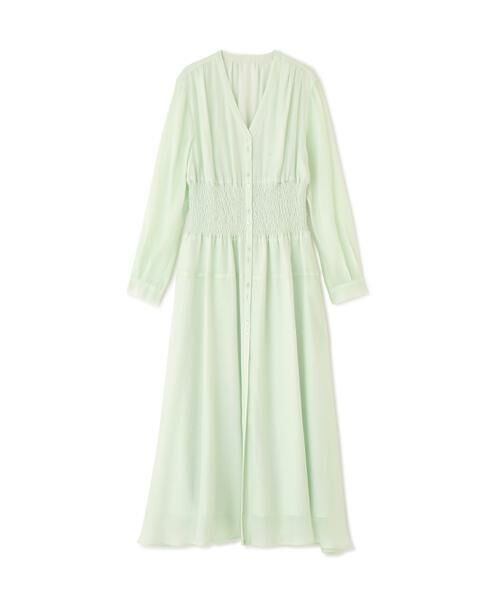 PINKY & DIANNE / ピンキーアンドダイアン ミニ丈・ひざ丈ワンピース | ウエストシャーリングロングワンピース | 詳細1