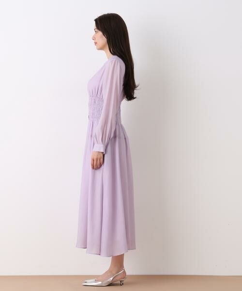 PINKY & DIANNE / ピンキーアンドダイアン ミニ丈・ひざ丈ワンピース | ウエストシャーリングロングワンピース | 詳細15