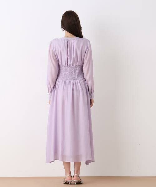 PINKY & DIANNE / ピンキーアンドダイアン ミニ丈・ひざ丈ワンピース | ウエストシャーリングロングワンピース | 詳細16