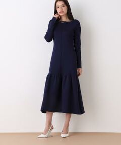 PINKY & DIANNE / ピンキーアンドダイアン ミニ丈・ひざ丈ワンピース | ボートネックマーメイドニットワンピース