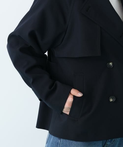 PINKY & DIANNE / ピンキーアンドダイアン アウター | ソフトオックスショートトレンチコート | 詳細10