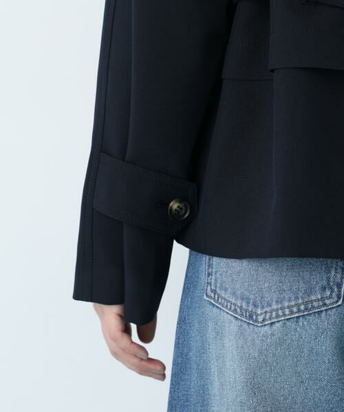 PINKY & DIANNE / ピンキーアンドダイアン アウター | ソフトオックスショートトレンチコート | 詳細11