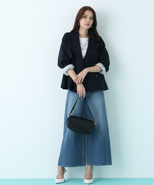 PINKY & DIANNE / ピンキーアンドダイアン アウター | ソフトオックスショートトレンチコート | 詳細4