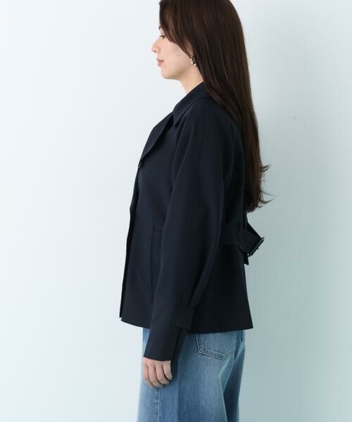 PINKY & DIANNE / ピンキーアンドダイアン アウター | ソフトオックスショートトレンチコート | 詳細6