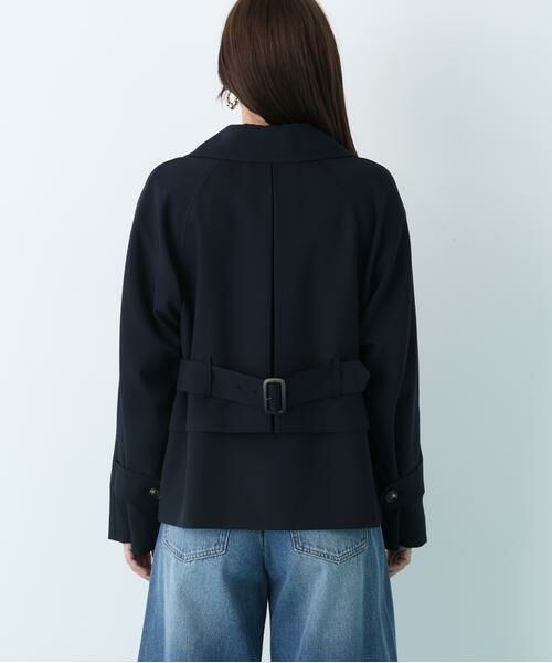 PINKY & DIANNE / ピンキーアンドダイアン アウター | ソフトオックスショートトレンチコート | 詳細7