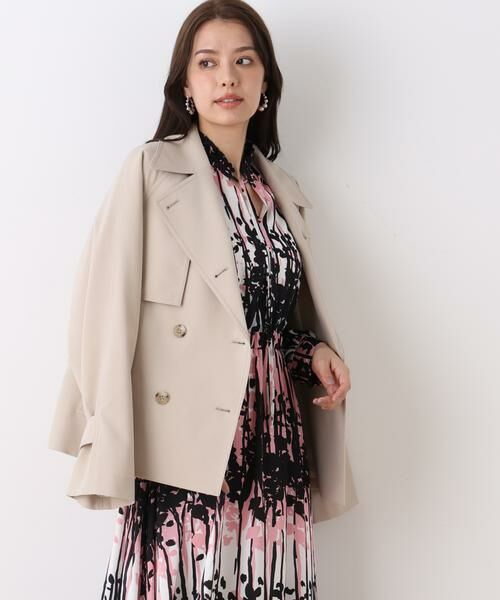 PINKY & DIANNE / ピンキーアンドダイアン アウター | ソフトオックスショートトレンチコート | 詳細15