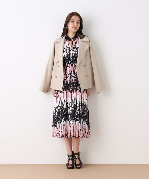 PINKY & DIANNE / ピンキーアンドダイアン アウター | ソフトオックスショートトレンチコート | 詳細17