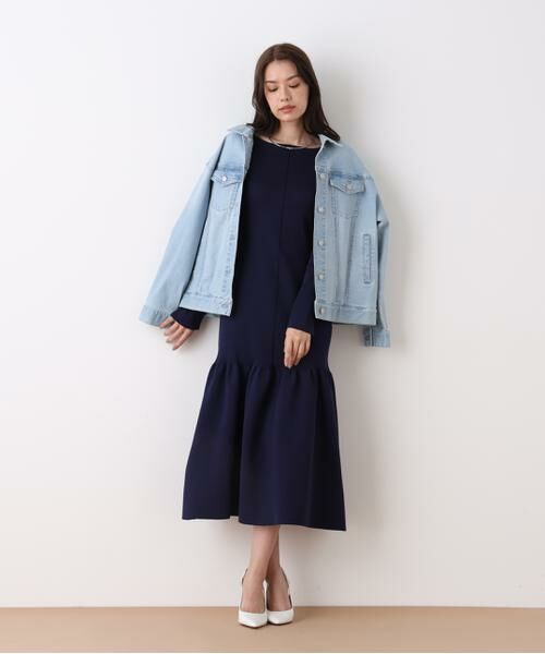 PINKY & DIANNE / ピンキーアンドダイアン ブルゾン | ルーズカラーデニムジャケット | 詳細4
