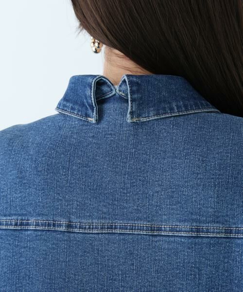 PINKY & DIANNE / ピンキーアンドダイアン ブルゾン | ルーズカラーデニムジャケット | 詳細18